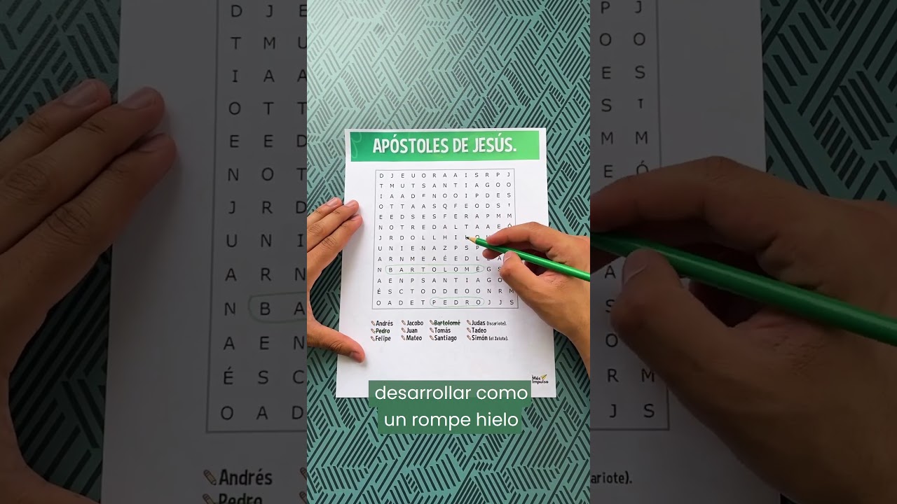 Sopa de letras bíblica divertida para niños