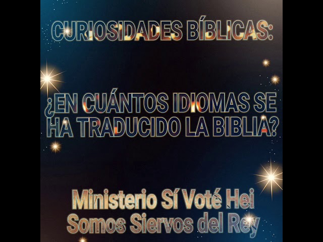 Descubre cuántos idiomas se usaron para escribir la Biblia