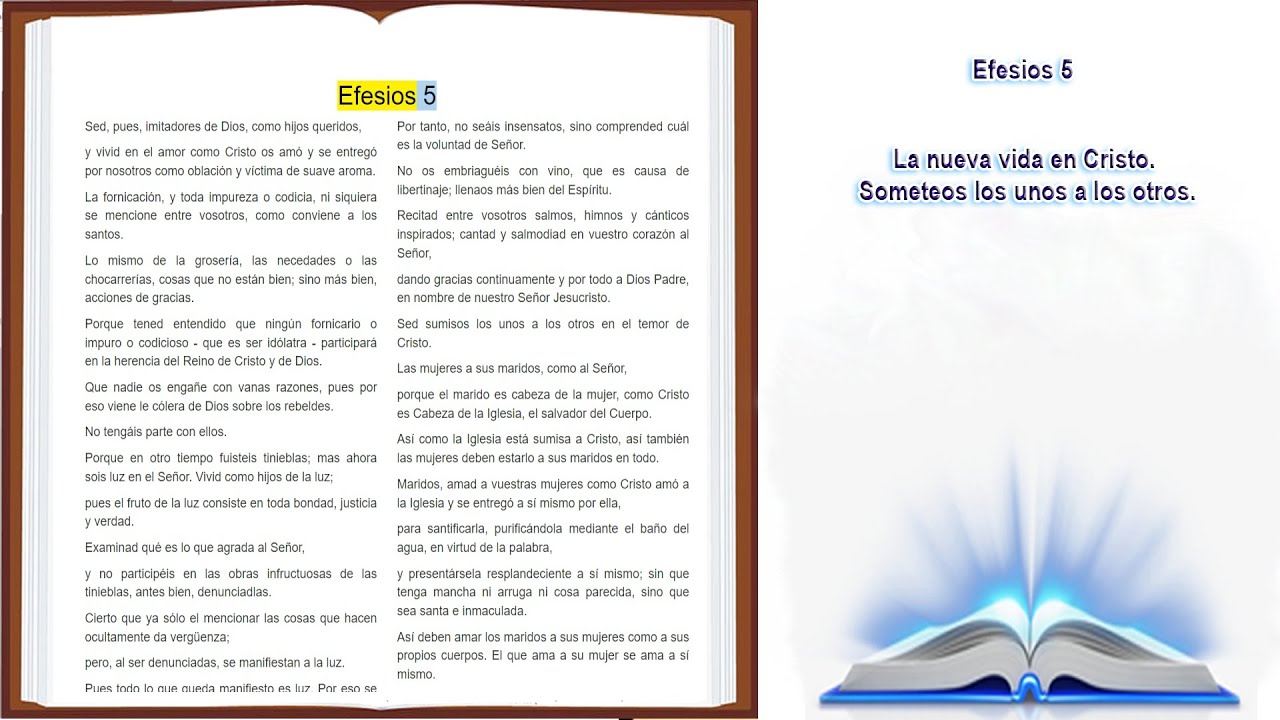 El amor según Efesios 5:21-33 en la Biblia de Jerusalén