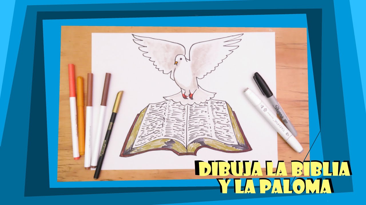 Espíritu Santo en Biblia abierta con paloma