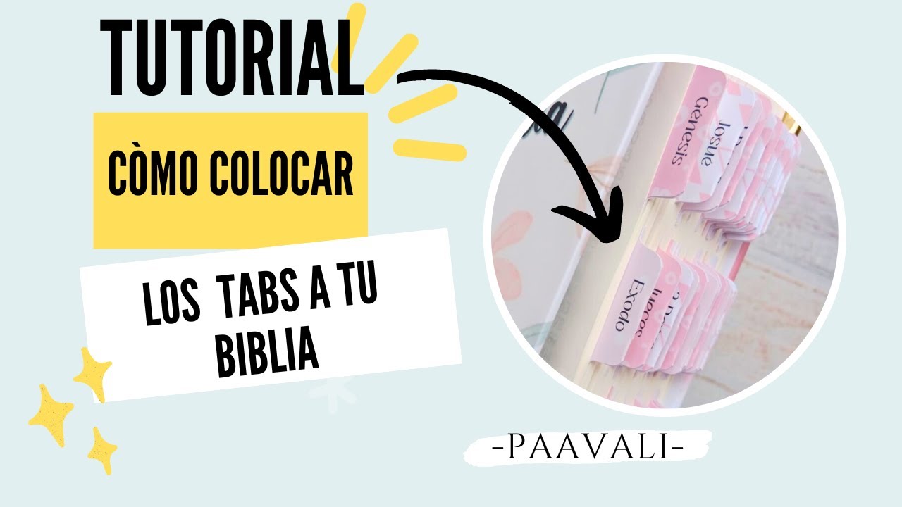 Imprime tus pestañas personalizadas para la Biblia en casa