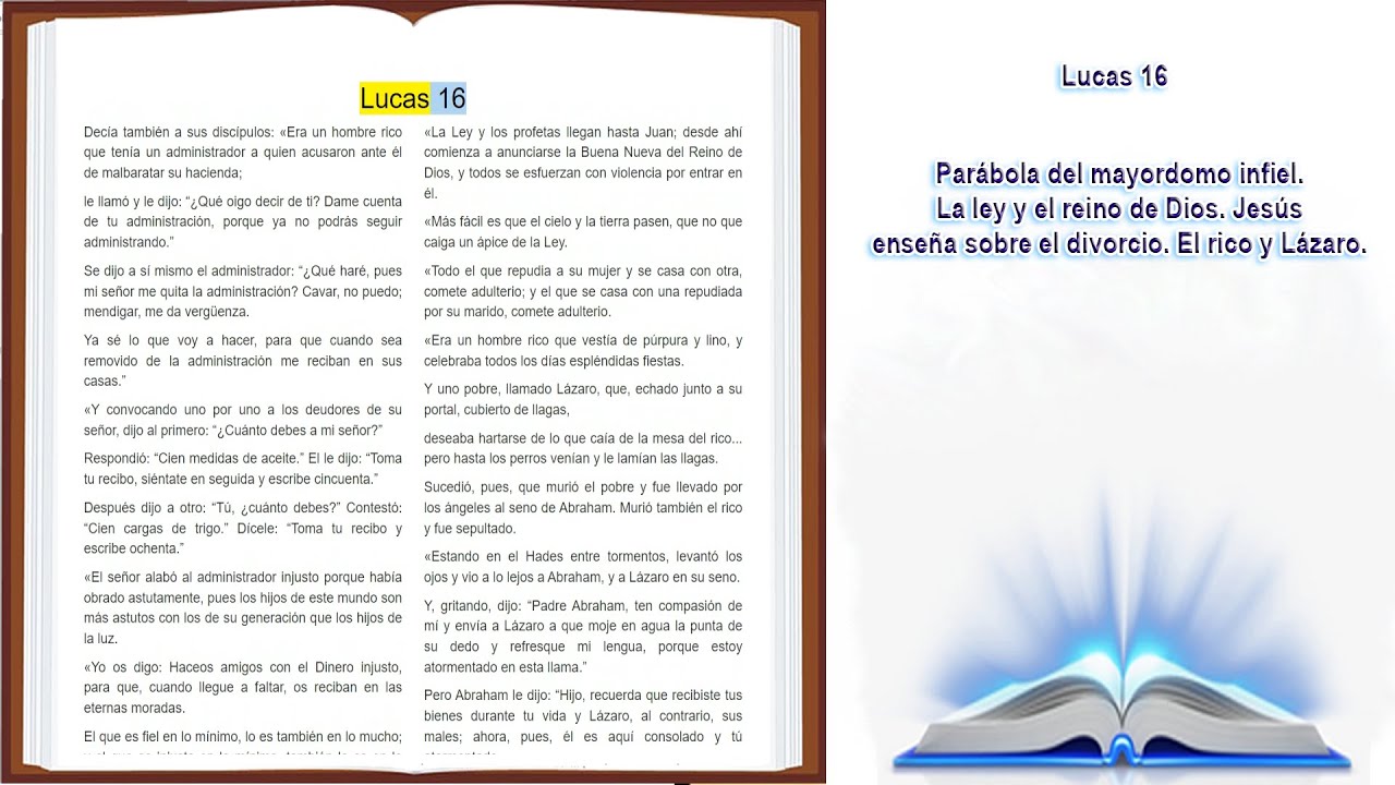 Entiende Lucas 16 con Biblia de Jerusalén