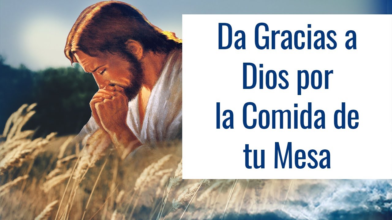Oración bíblica para bendecir los alimentos