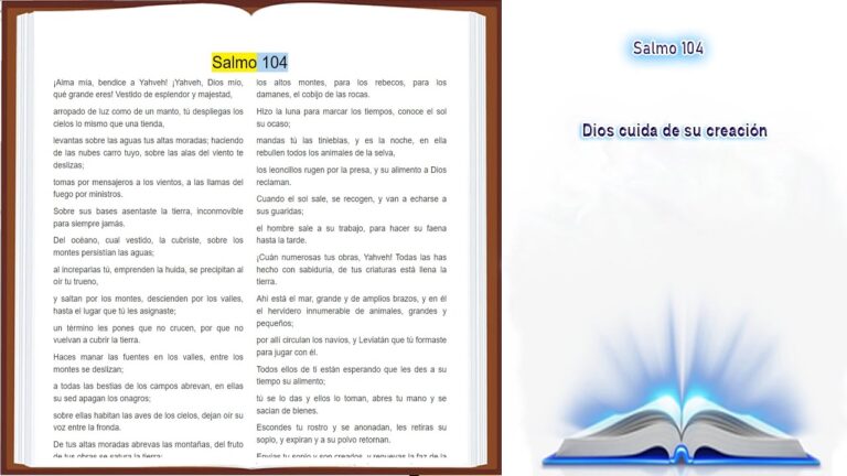 Descubre la Belleza del Salmo 104 en la Biblia de Jerusalén: Un ...