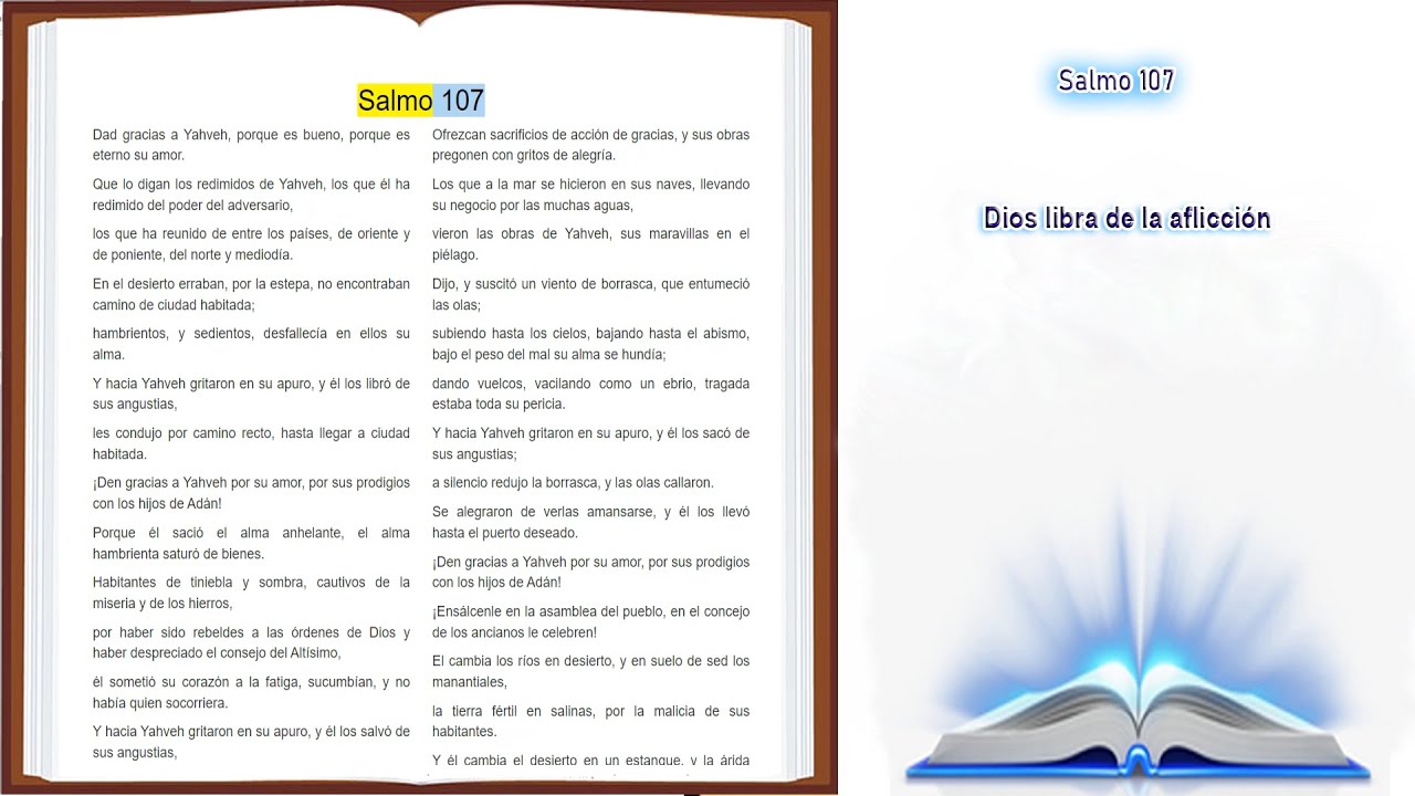 Descubre la profundidad del Salmo 107 en la Biblia de Jerusalén