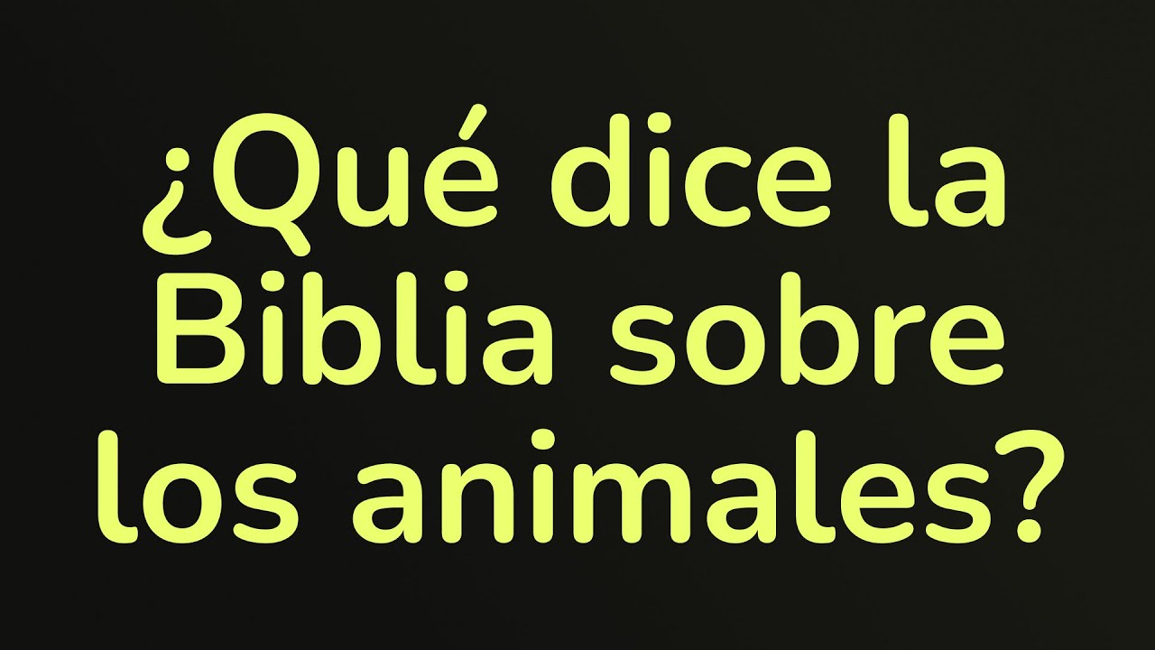 El cuidado de los animales según la Biblia: enseñanzas y consejos