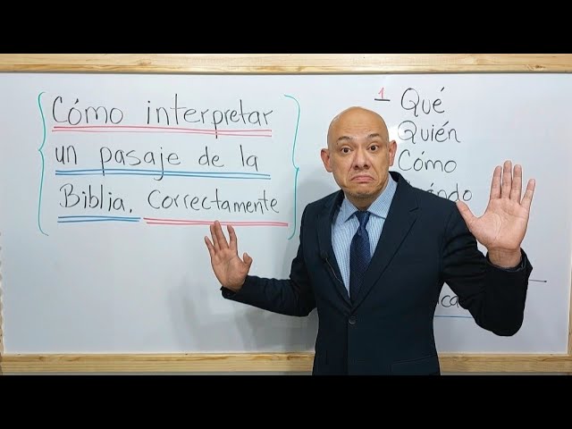 Interpreta la Biblia cristiana con profundidad
