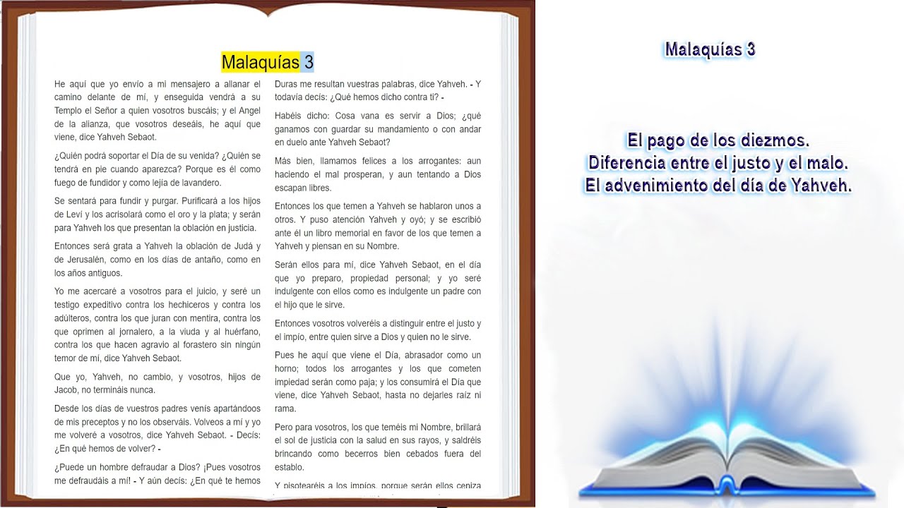 Descubre el profundo mensaje de Malaquías 3 en la Biblia de Jerusalén