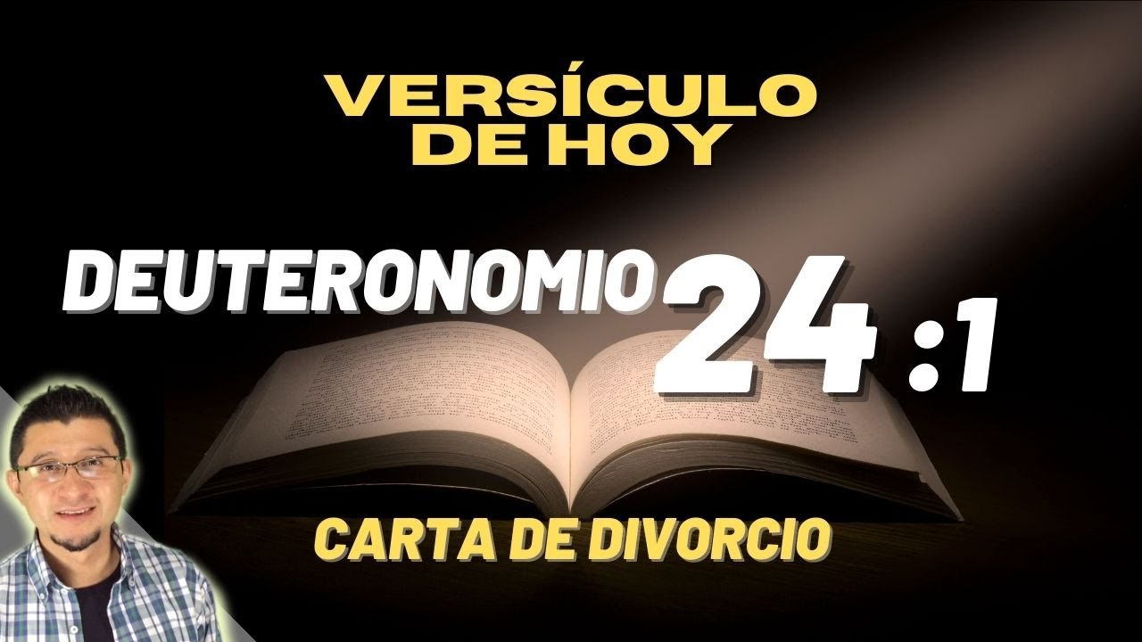 El divorcio según la Biblia Católica: Deuteronomio 24:1-4