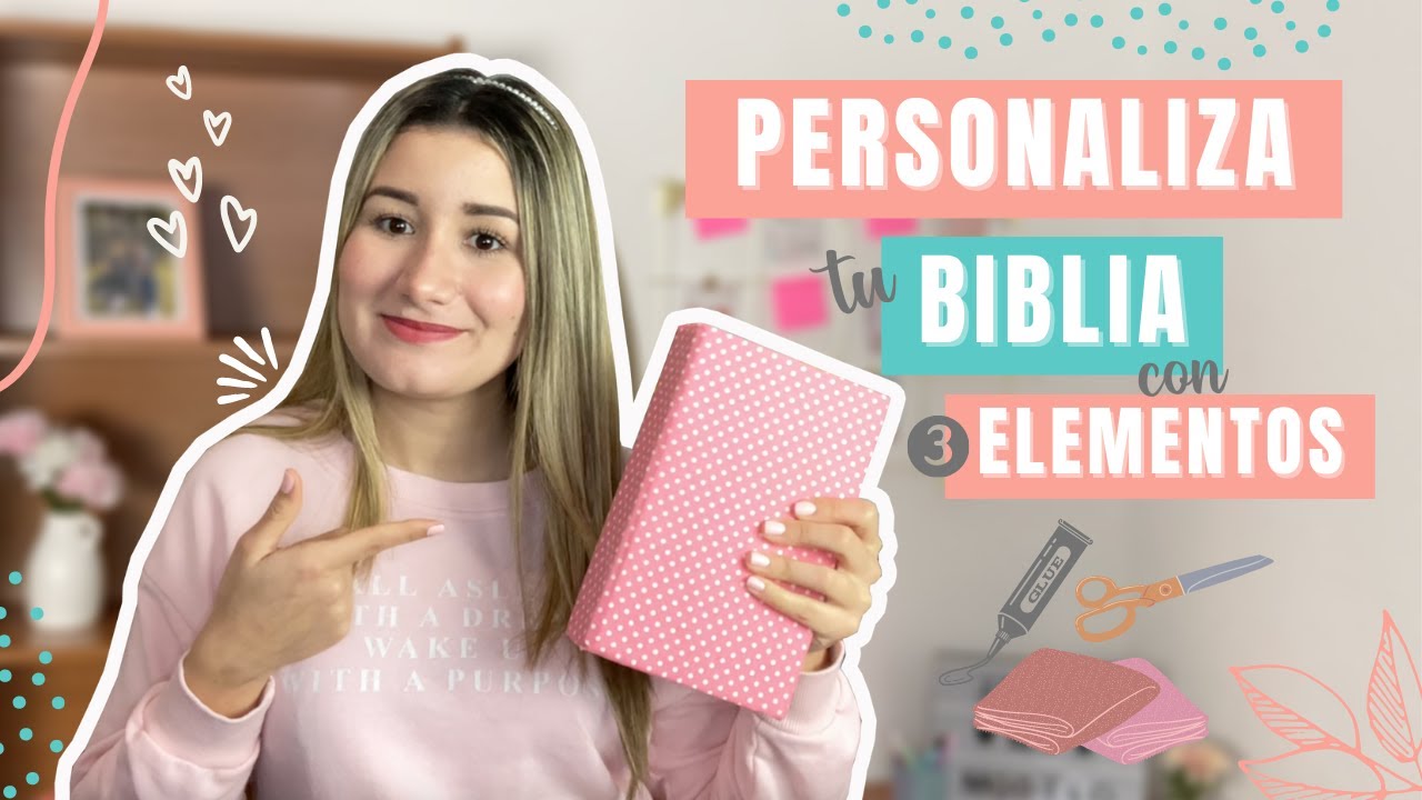 Personaliza tu Biblia con creatividad y fomi en la decoración