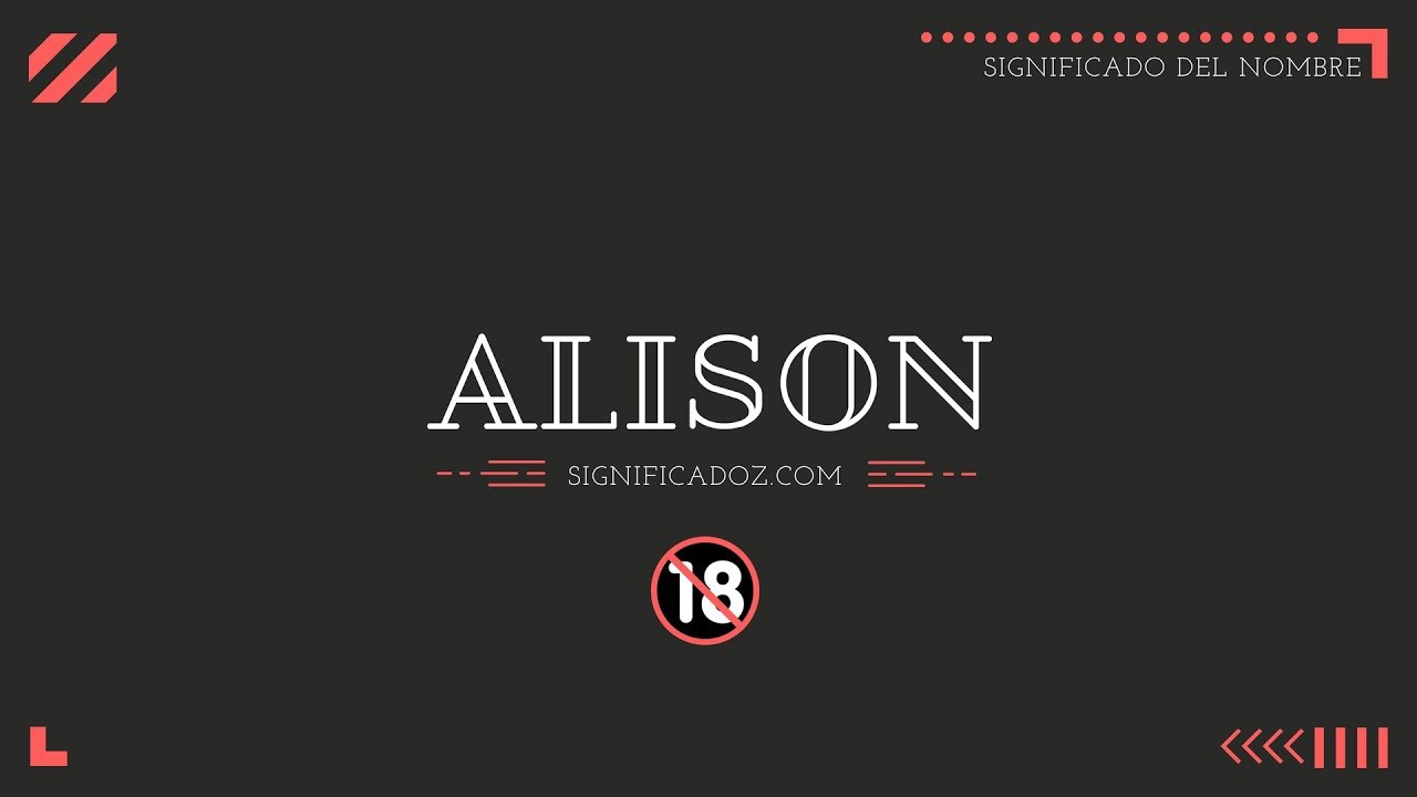 Significado bíblico de Alison