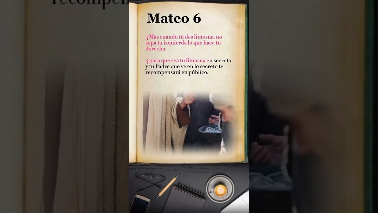 Descubre la enseñanza de la Biblia Católica en Mateo 6:3-4